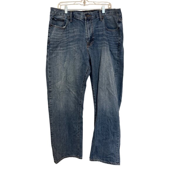 Lucky Brand Other - Lucky Brand 181 Relaxed Straight Jeans Mens Size 40x30 Denim Blue Medium Wash